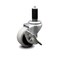 Service Caster 2 Inch Thermoplastic Rubber Wheel 1-1/4 Inch Expanding Stem Caster with Brake SCC-EX05S210-TPRS-SLB-114 - alternate 1